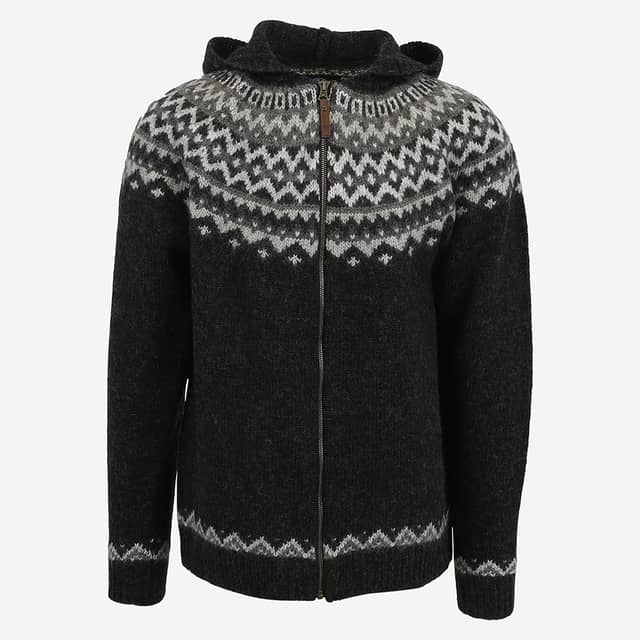 Skjaldbreiður pull en laine à capuche